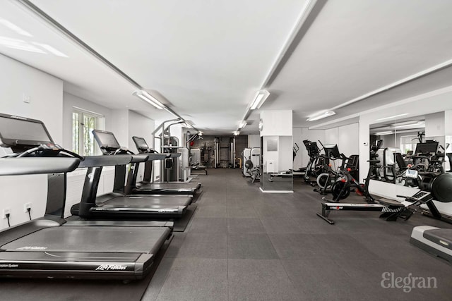 view of exercise room