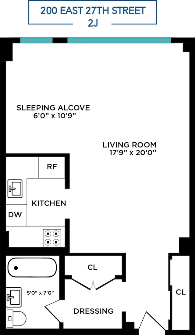 200 E 27th St Unit 2J, New York City, NY 10016 - room layout