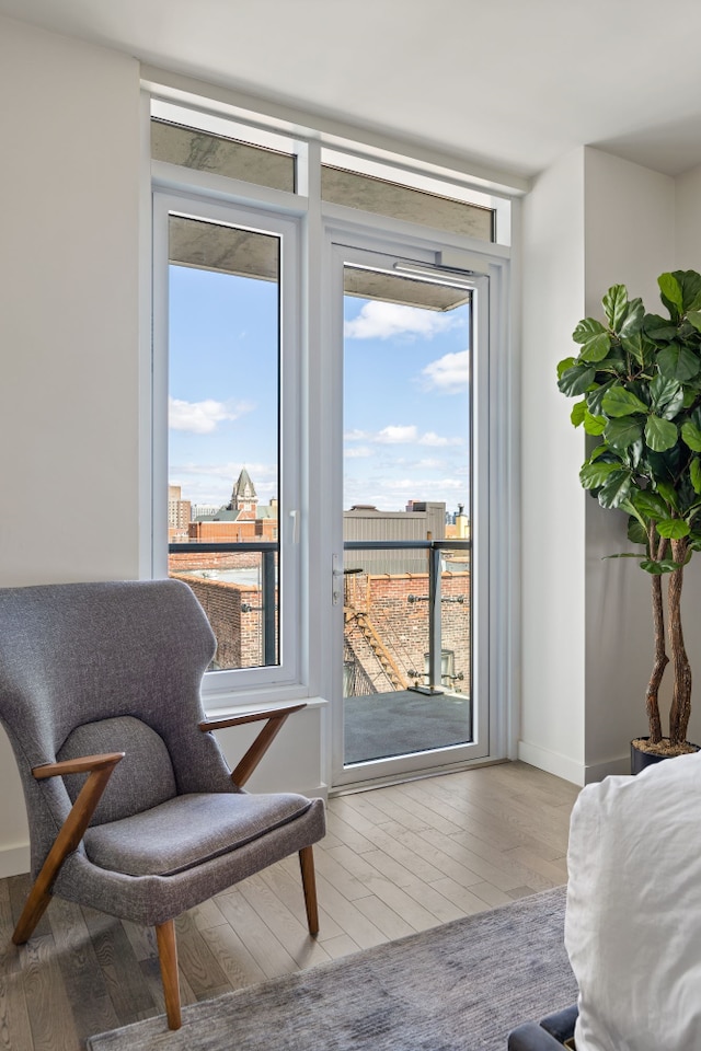 285 W 110th St Unit 5G, New York City, NY 10026 - sitting room with wood finished floors