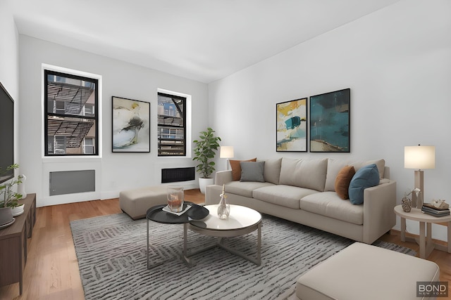 418 E 83rd St Unit 3C, New York City, NY 10028 - living room with light wood finished floors