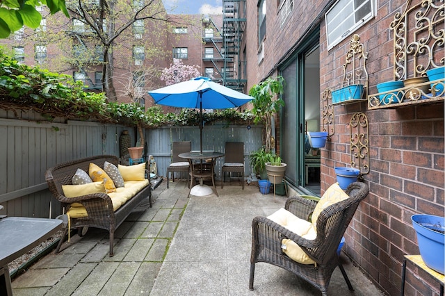 view of patio / terrace with outdoor dining space