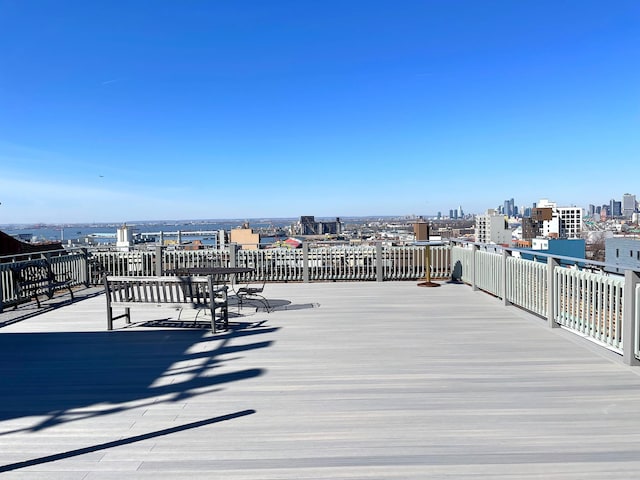 259 21st St Unit 1-C, New York City, NY 11215 - wooden deck with a city view