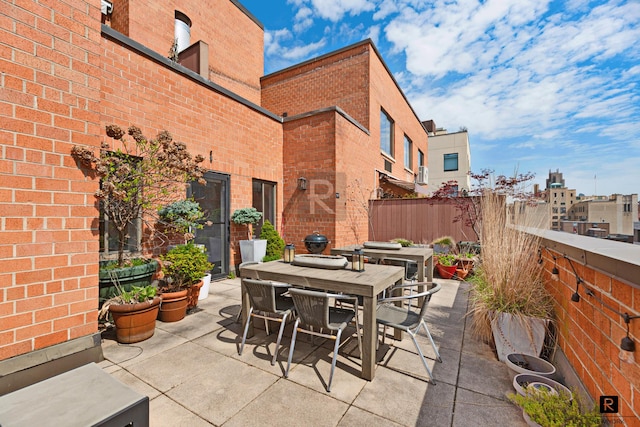 445 W 19th St Unit 3-G, New York City, NY 10011 - view of patio / terrace with outdoor dining space