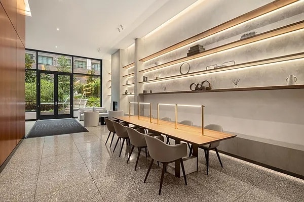180 Front St Unit 17-E, New York City, NY 11201 - building lobby featuring floor to ceiling windows