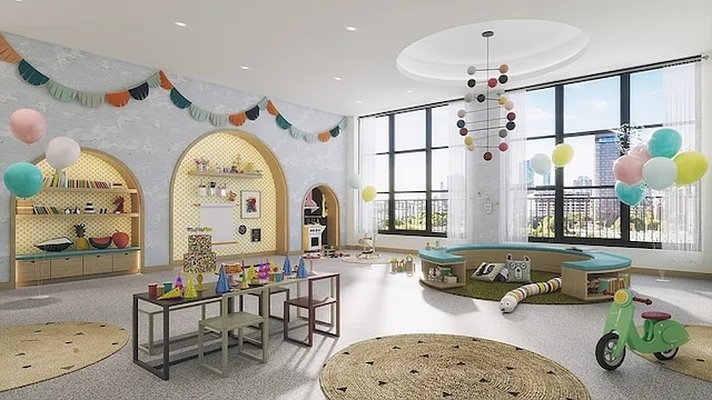 180 Front St Unit 17-E, New York City, NY 11201 - lobby with recessed lighting