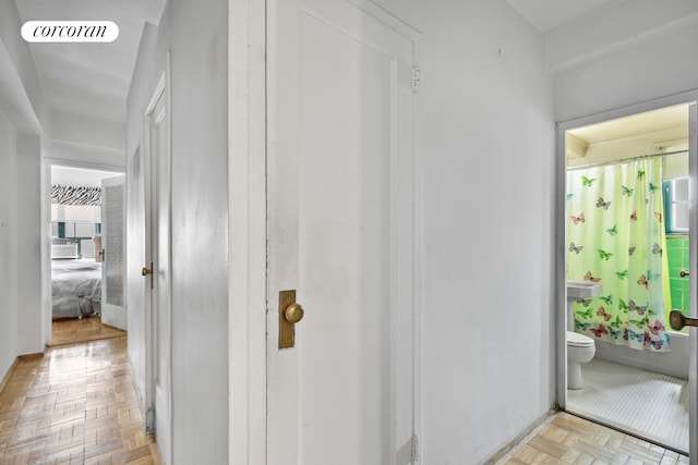 corridor featuring visible vents