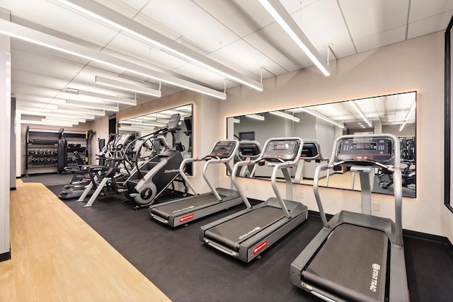 view of gym