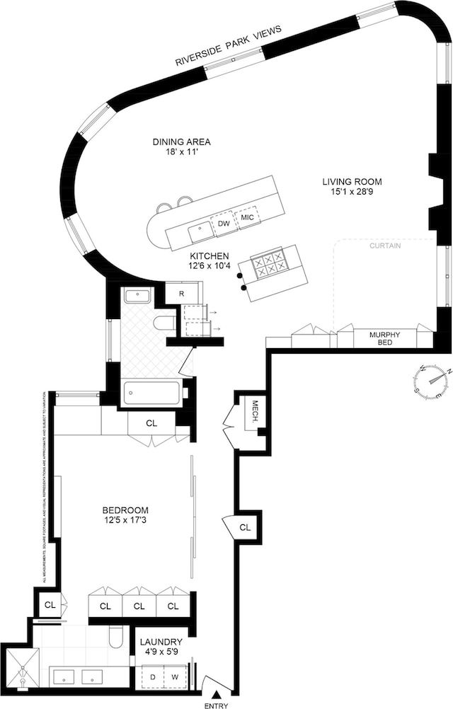 214 Riverside Dr Unit 508/509, New York City, NY 10025 - view of property floor plan