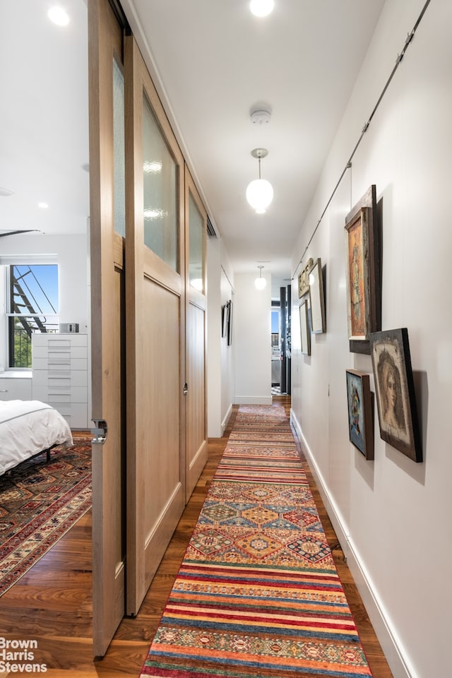 214 Riverside Dr Unit 508/509, New York City, NY 10025 - hall featuring wood finished floors and baseboards