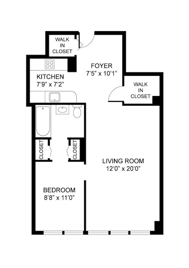 210 E 15th St Unit 1A, New York City, NY 10003 - view of floor plan / room layout