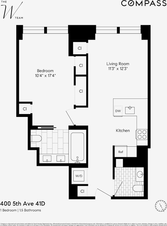 400 5th Ave Unit 41D, New York City, NY 10018 - property floor plan
