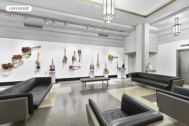 lobby featuring visible vents