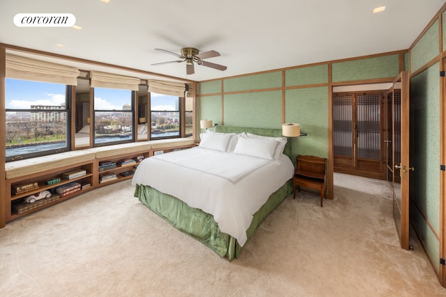 1 E End Ave Unit 8/9B, New York City, NY 10075 - bedroom featuring carpet flooring and ceiling fan