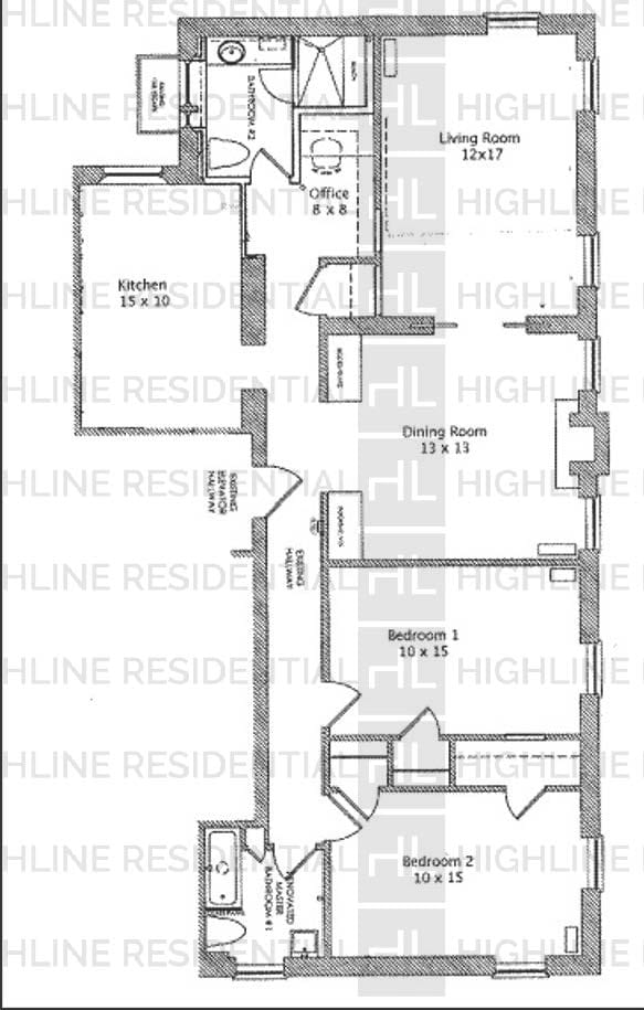 311 W 97th St Unit 3N, New York City, NY 10025 - property floor plan