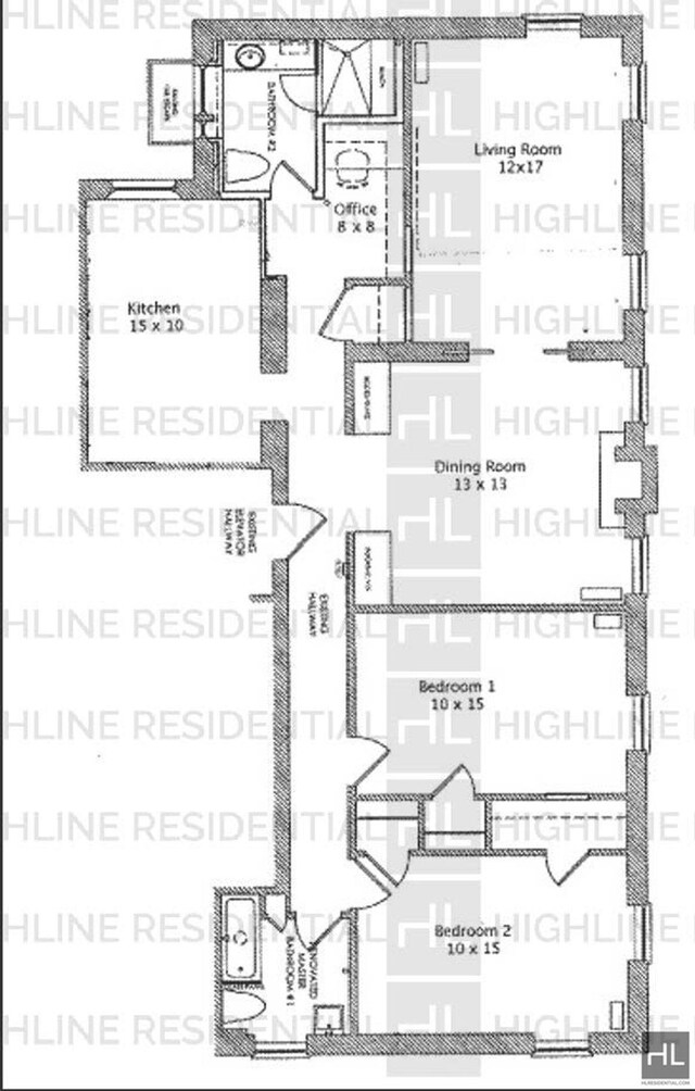 311 W 97th St Unit 3N, New York City, NY 10025 - property floor plan