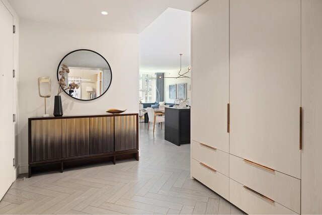 545 W 110th St Unit 6Eg, New York City, NY 10025 - corridor with recessed lighting