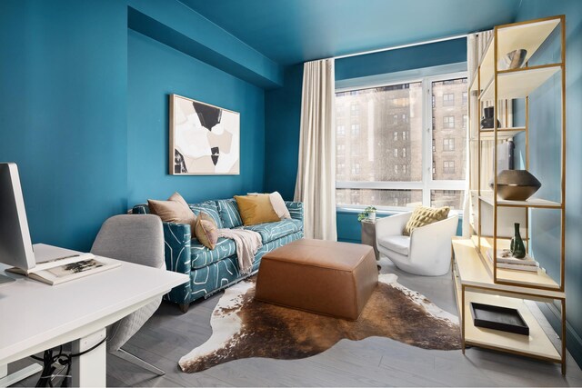 545 W 110th St Unit 6Eg, New York City, NY 10025 - home office featuring wood finished floors
