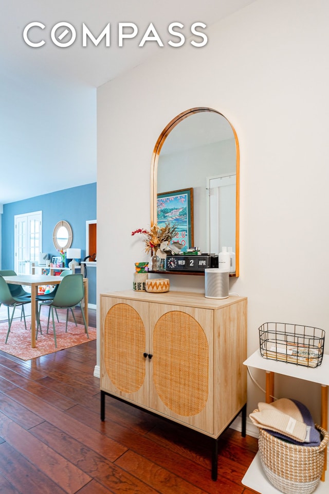 191 Willoughby St Unit 8J, New York City, NY 11201 - living room with hardwood / wood-style flooring