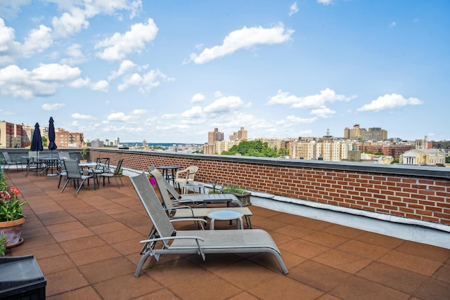 45 Overlook Ter Unit 5A, New York City, NY 10033 - view of patio with a city view