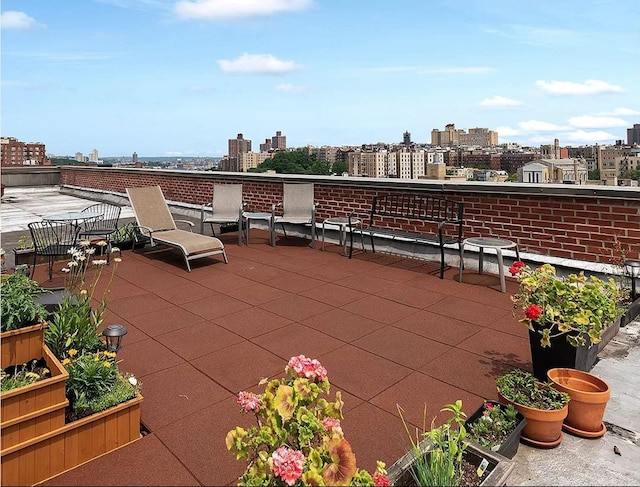 45 Overlook Ter Unit 5A, New York City, NY 10033 - view of patio with a view of city