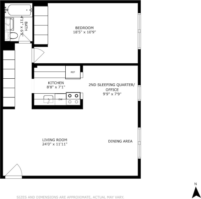 45 Overlook Ter Unit 5A, New York City, NY 10033 - view of home floor plan