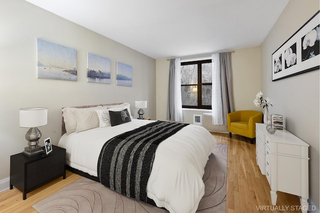 45 Overlook Ter Unit 5A, New York City, NY 10033 - bedroom featuring light wood-type flooring