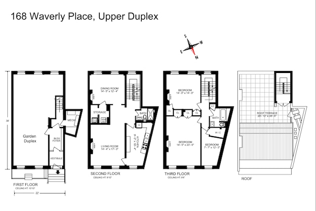 168 Waverly Place Upper, New York City, NY 10014 - view of property floor plan