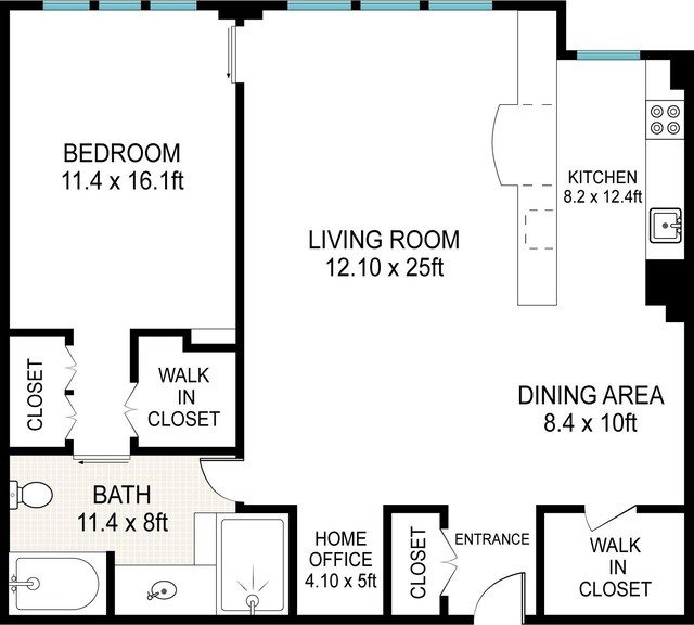 70 E 10th St Unit 14P, New York City, NY 10003 - view of layout