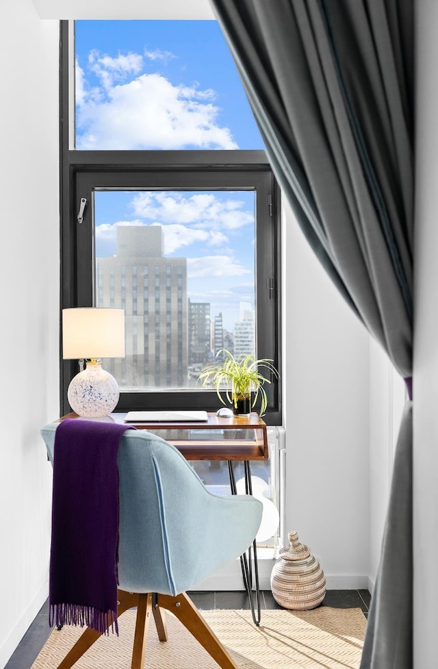 105 Norfolk St Unit Tower15, New York City, NY 10002 - interior space with baseboards and a view of city