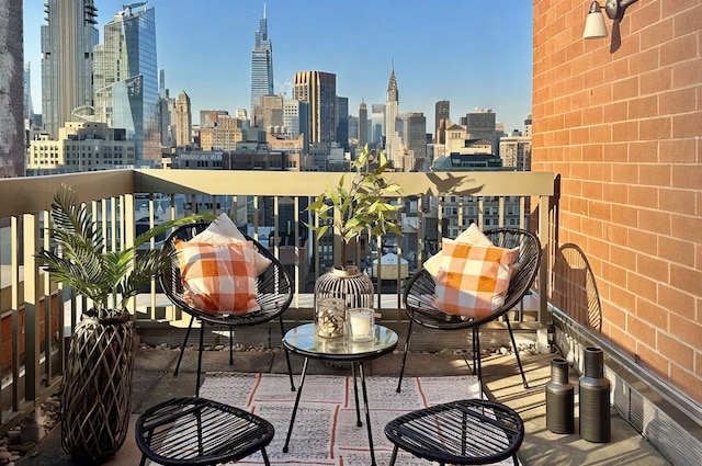 121 E 23rd St Phd, Phd, New York City, NY 10010 - balcony featuring a view of skyline