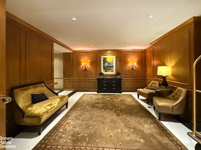 50 Park Ave Unit 5B, New York City, NY 10016 - living area with recessed lighting