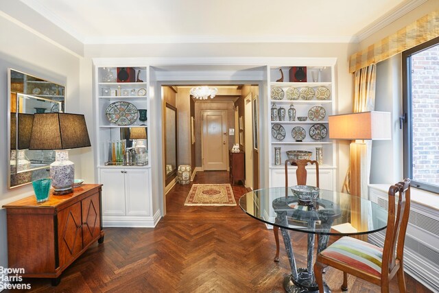 50 Park Ave Unit 5B, New York City, NY 10016 - hall featuring crown molding