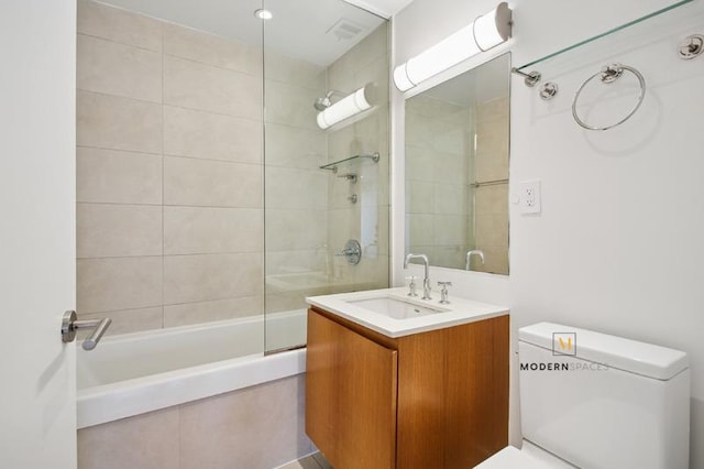 10-55 47th Ave Unit 5-E, New York City, NY 11101 - bathroom featuring shower / washtub combination, toilet, and vanity