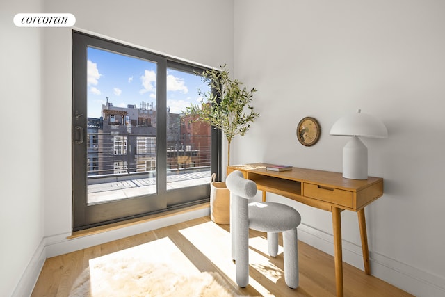 295 12th St Unit 2, New York City, NY 11215 - office space featuring wood finished floors and a city view