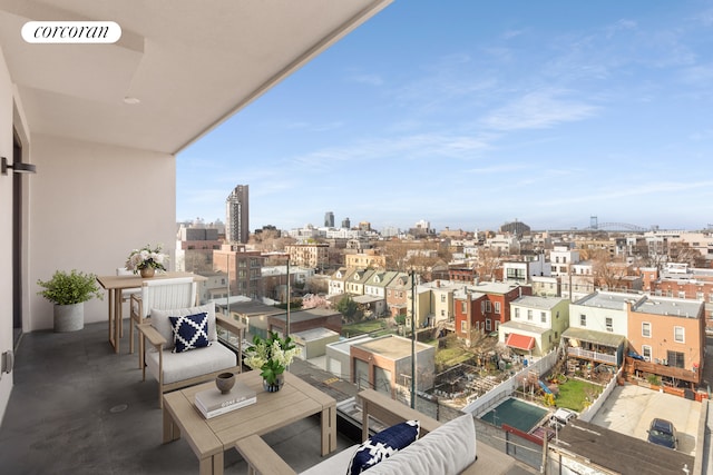 14-35 Broadway Unit 3A, New York City, NY 11106 - balcony featuring a city view