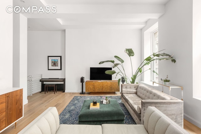 655 6th Ave Unit 5H, New York City, NY 10010 - living room featuring wood finished floors and baseboards
