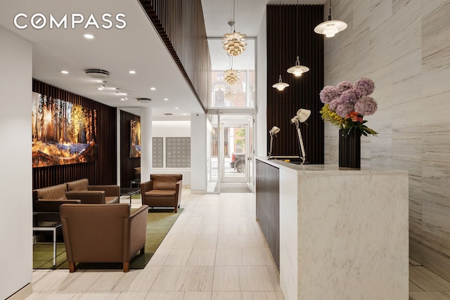 222 W 14th St Unit 3N, New York City, NY 10011 - common area featuring a high ceiling and recessed lighting