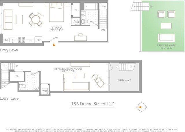 156 Devoe St Unit 1F, New York City, NY 11211 - room layout