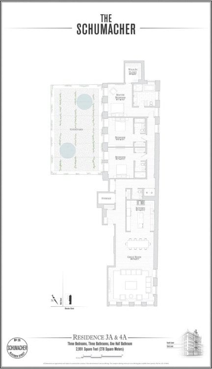 36 Bleecker St Unit 4A, New York City, NY 10012 - home floor plan