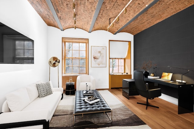 36 Bleecker St Unit 4A, New York City, NY 10012 - office with wood finished floors and baseboards