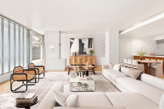 living room featuring wood finished floors