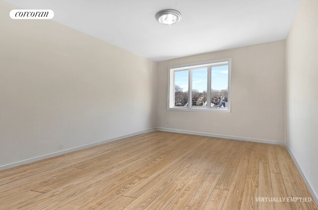 1138 Ocean Ave Unit 7G, New York City, NY 11230 - spare room featuring baseboards, visible vents, and light wood finished floors