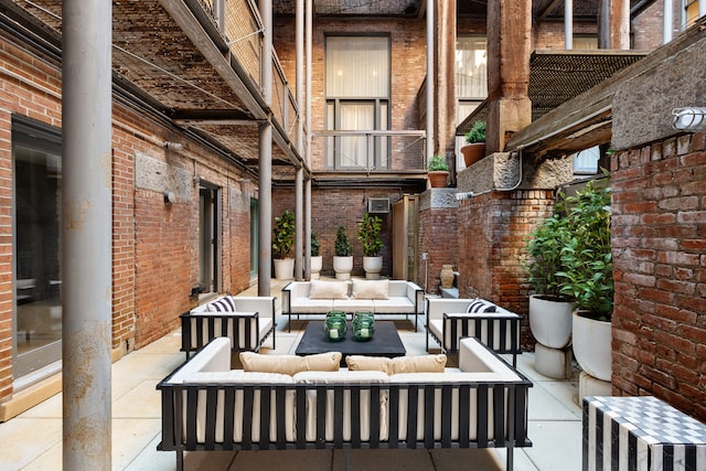 62 Beach St Tha, Unit Tha, New York City, NY 10013 - view of patio / terrace with an outdoor living space