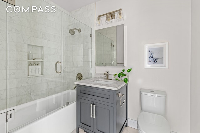 330 Bergen St Unit 3D, New York City, NY 11217 - full bath featuring enclosed tub / shower combo, toilet, and vanity