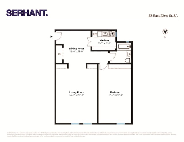 33 E 22nd St Unit 3A, New York City, NY 10010 - property floor plan