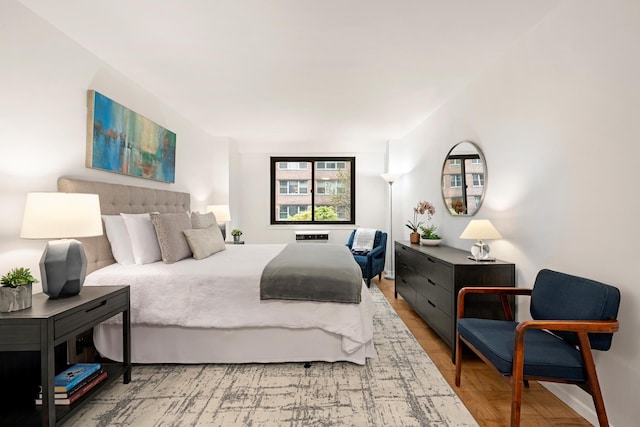 bedroom with baseboards
