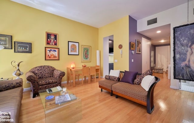 56 Pine St Unit 3B, New York City, NY 10005 - living area with light wood-style floors and baseboards