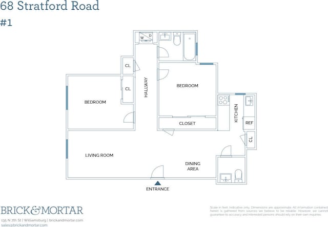 68 Stratford Rd Unit 1A, New York City, NY 11218 - view of room layout