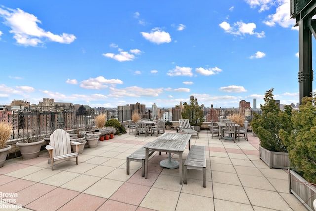 245 W 107th St Unit 4E, New York City, NY 10025 - view of patio featuring outdoor dining space