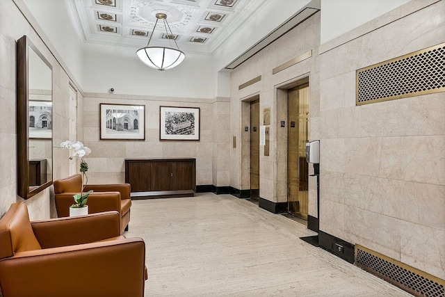 lobby with visible vents